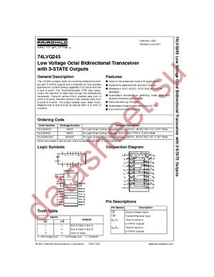 74LVQ245SC datasheet  